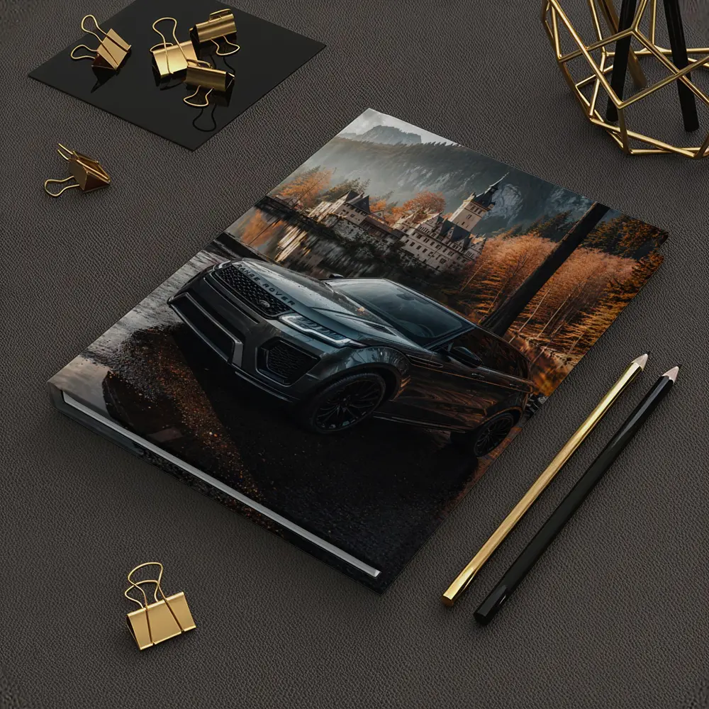 Range Rover Evoque Castle Forest Reflection – Notebooks