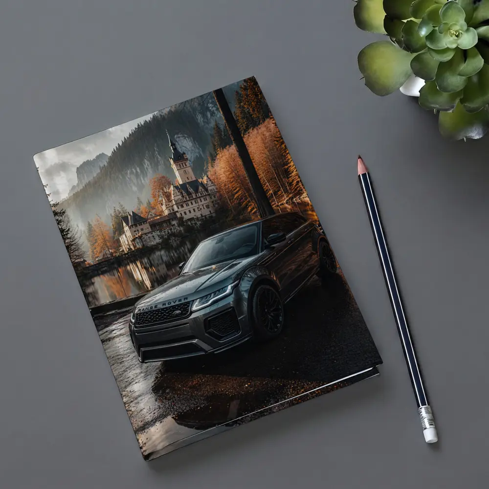 Range Rover Evoque Castle Forest Reflection – Notebooks