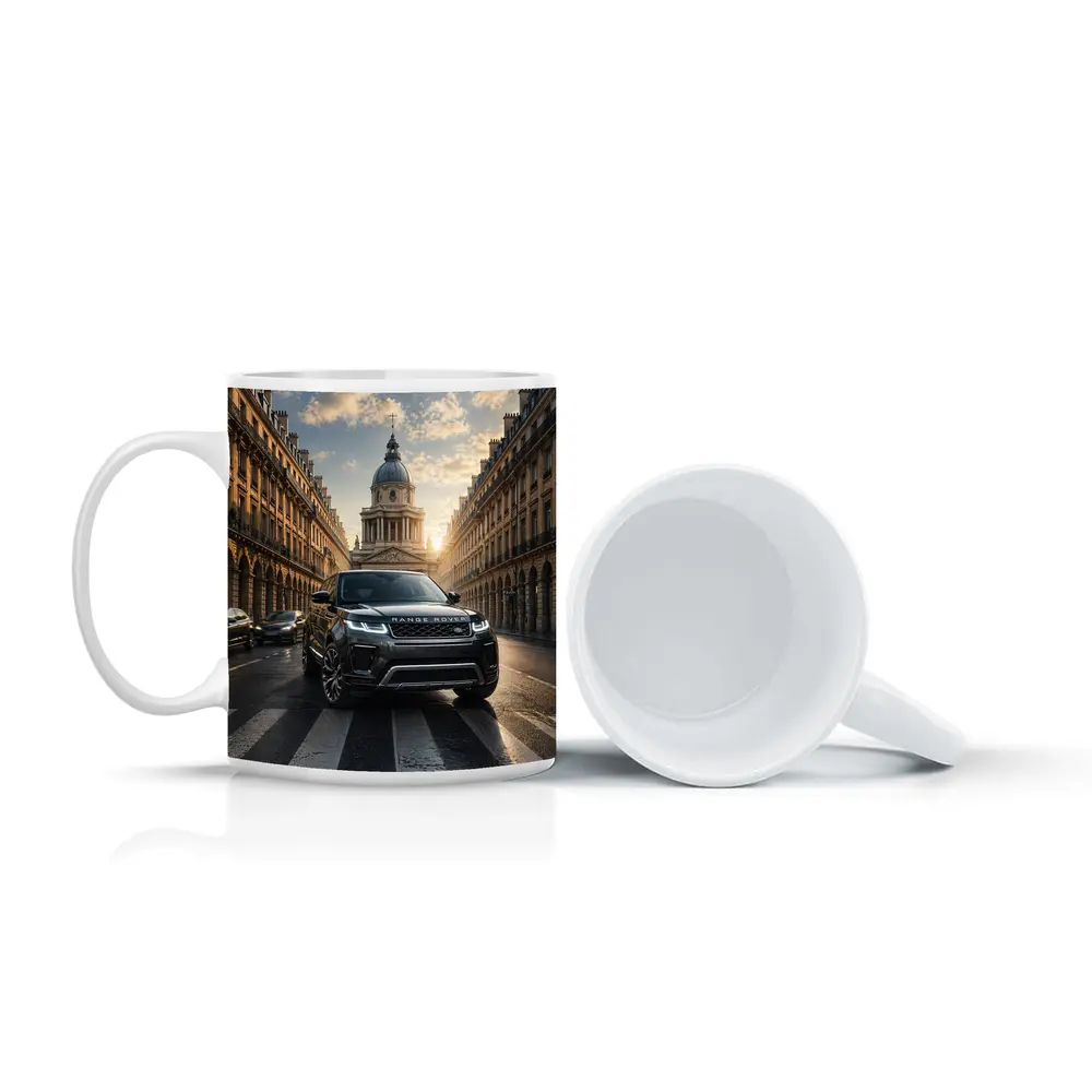 Range Rover Evoque Paris City Street – Mugs