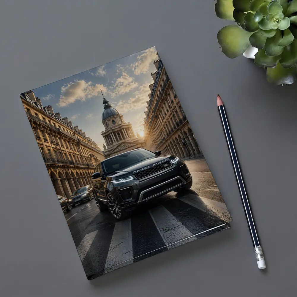 Range Rover Evoque Paris City Street – Notebooks