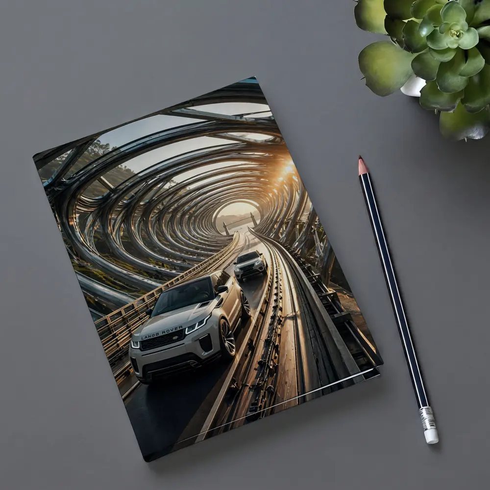 Range Rover Evoque Driving Through Futuristic Tunnel – Notebooks