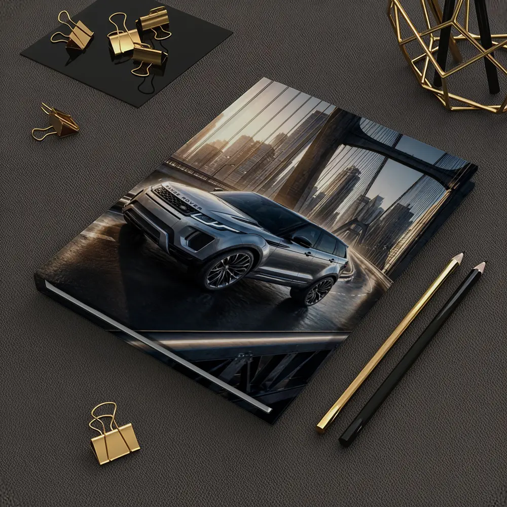 Range Rover Evoque On City Bridge – Notebooks