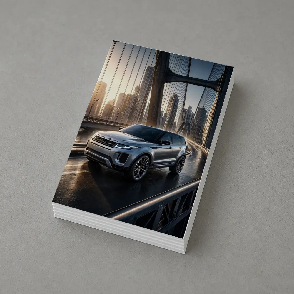 Range Rover Evoque On City Bridge – Postcards