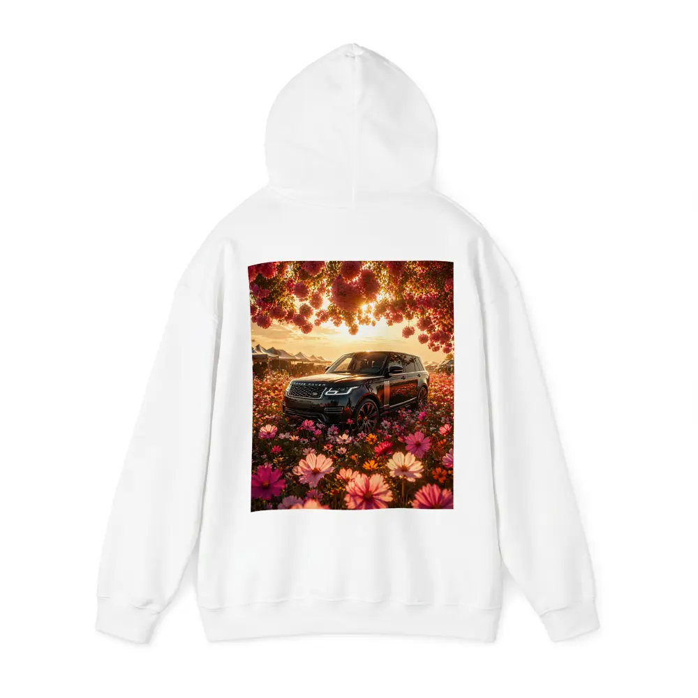 Range Rover SV Black Blooming Flowers Sunset – Hoodies