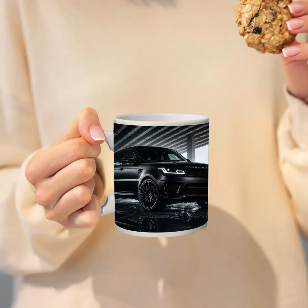 Range Rover Sport Black Urban Underpass Scene – Mugs