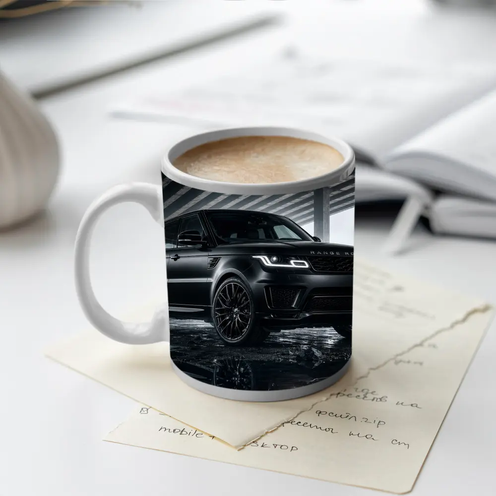 Range Rover Sport Black Urban Underpass Scene – Mugs