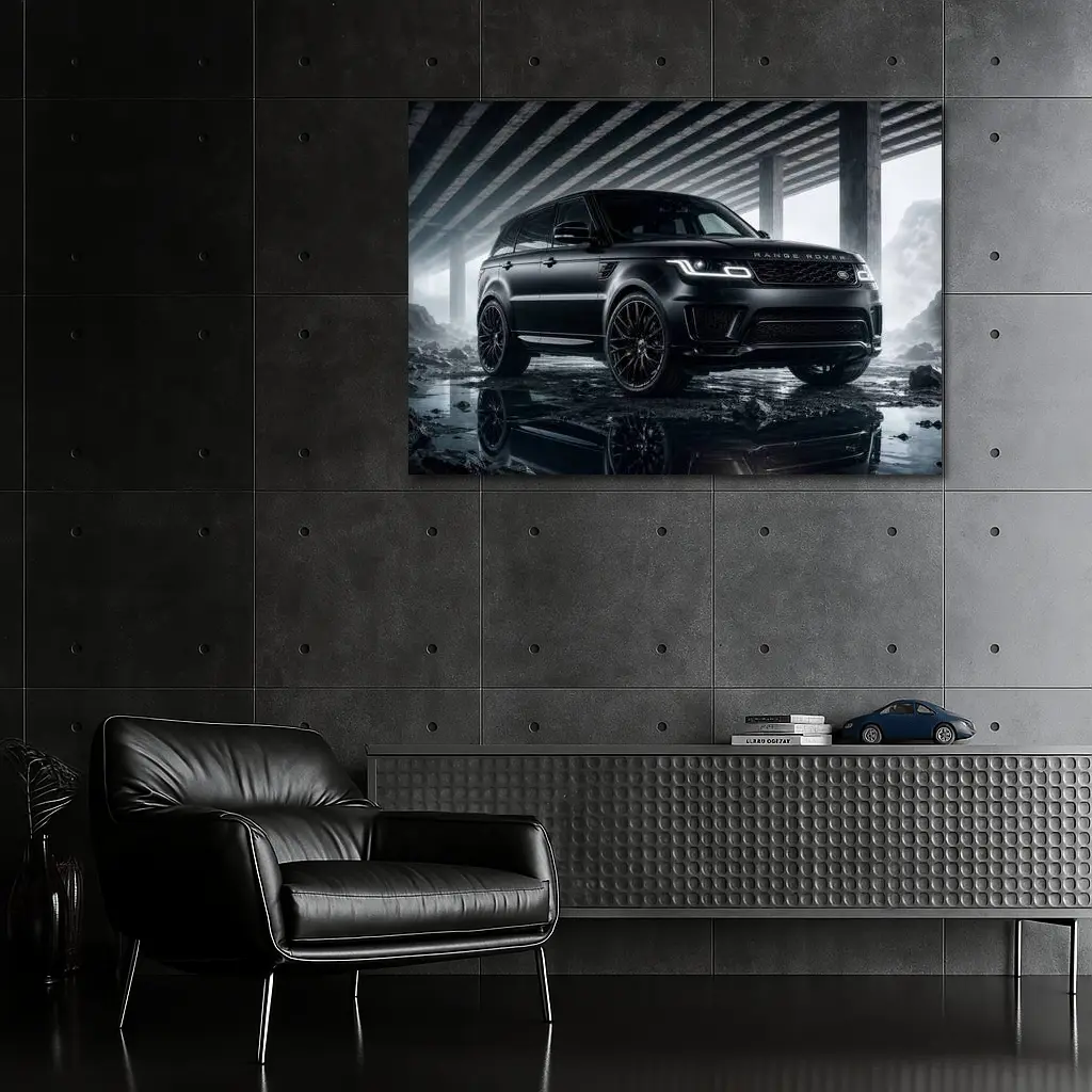 Range Rover Sport Black Urban Underpass Scene – Wall Art