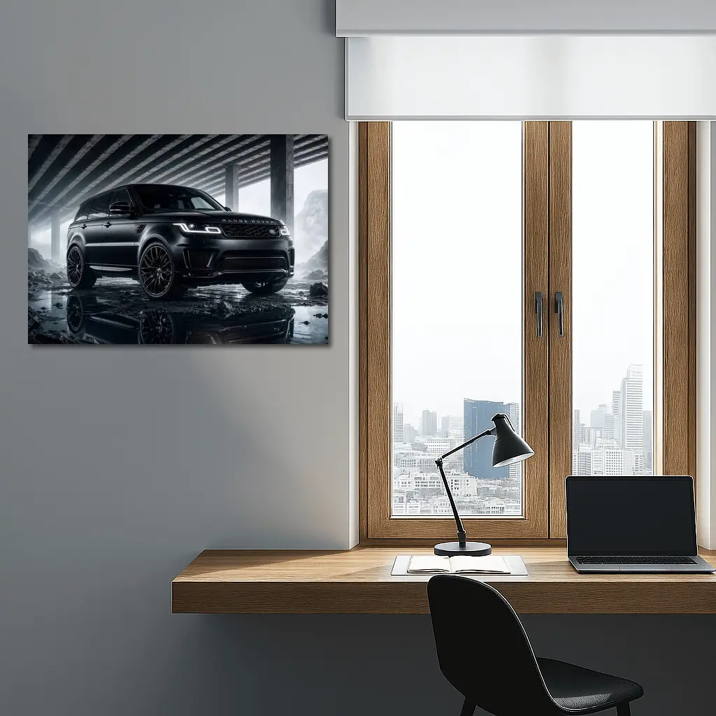 Range Rover Sport Black Urban Underpass Scene – Wall Art