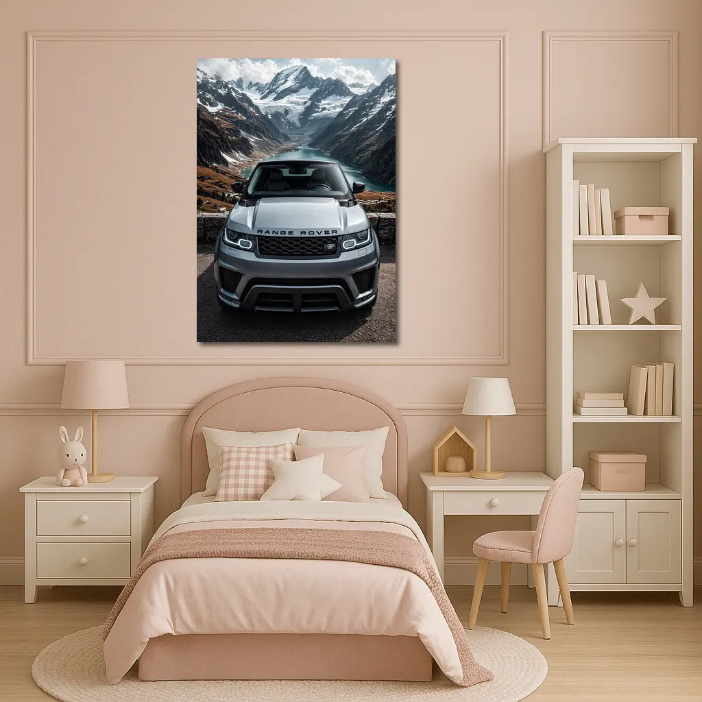 Range Rover Sport Front Mountain Alpine Lake – Wall Art