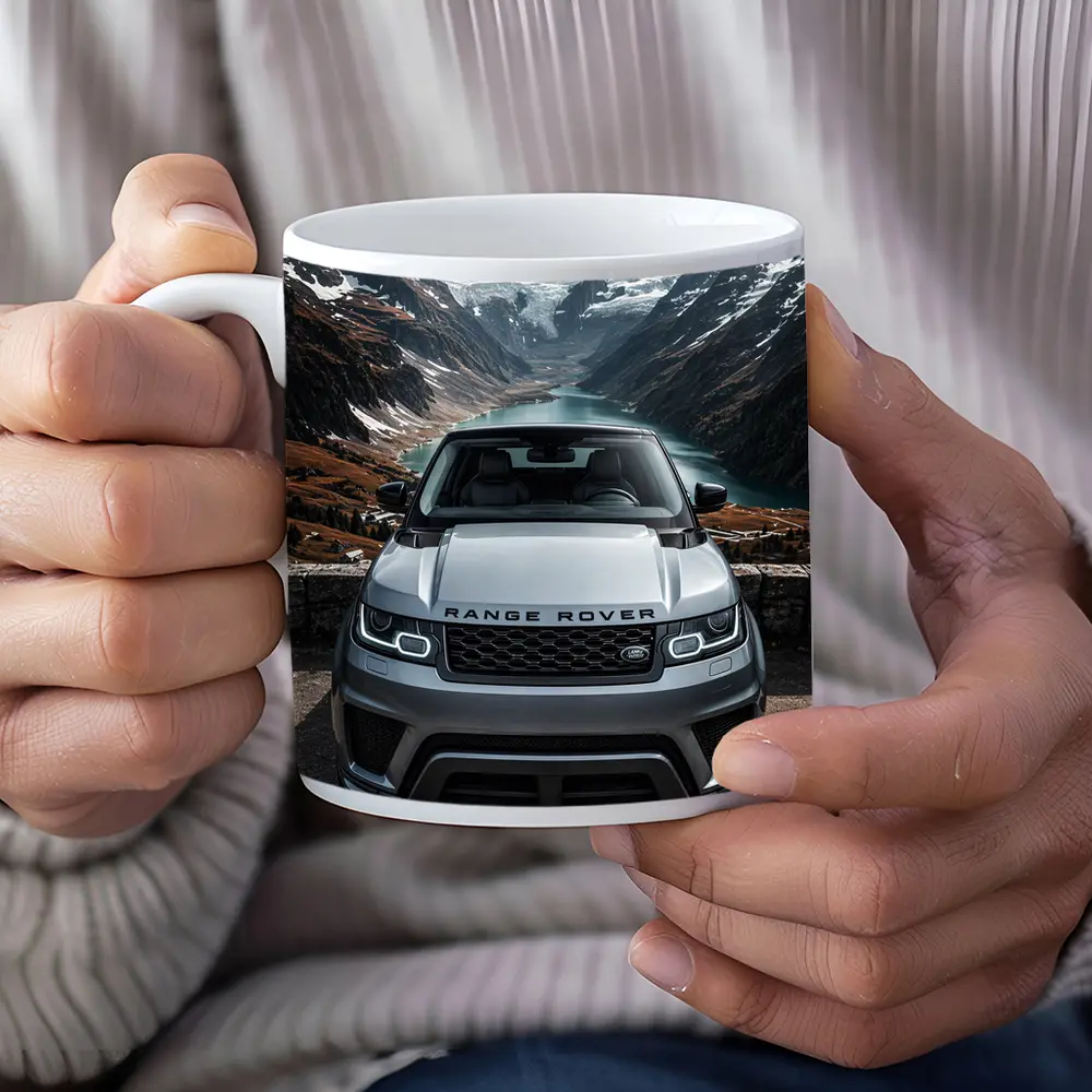 Range Rover Sport Front Mountain Alpine Lake – Mugs