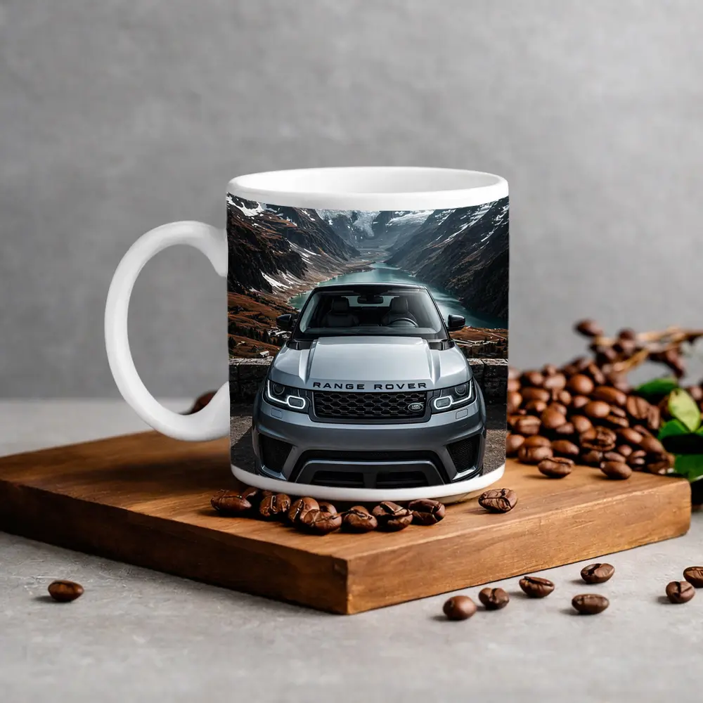 Range Rover Sport Front Mountain Alpine Lake – Mugs