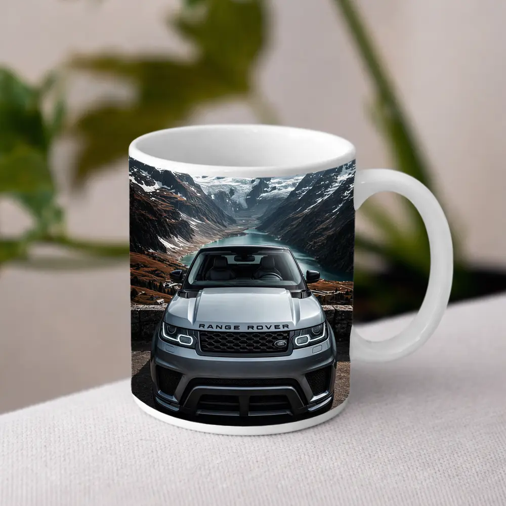 Range Rover Sport Front Mountain Alpine Lake – Mugs