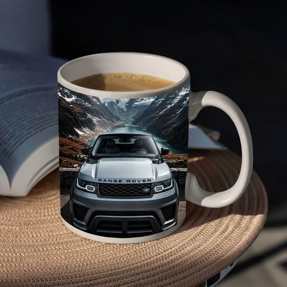 Range Rover Sport Front Mountain Alpine Lake – Mugs