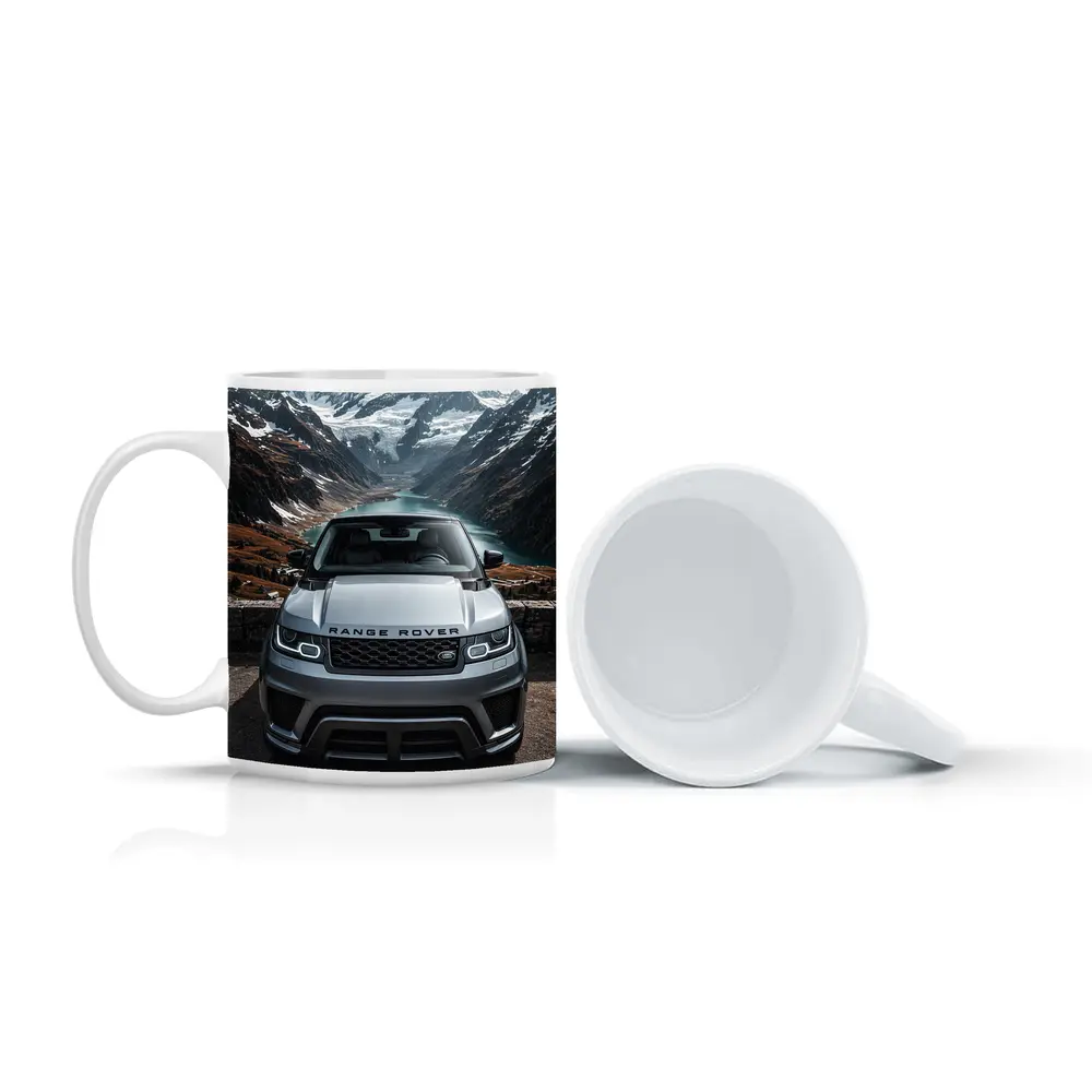 Range Rover Sport Front Mountain Alpine Lake – Mugs