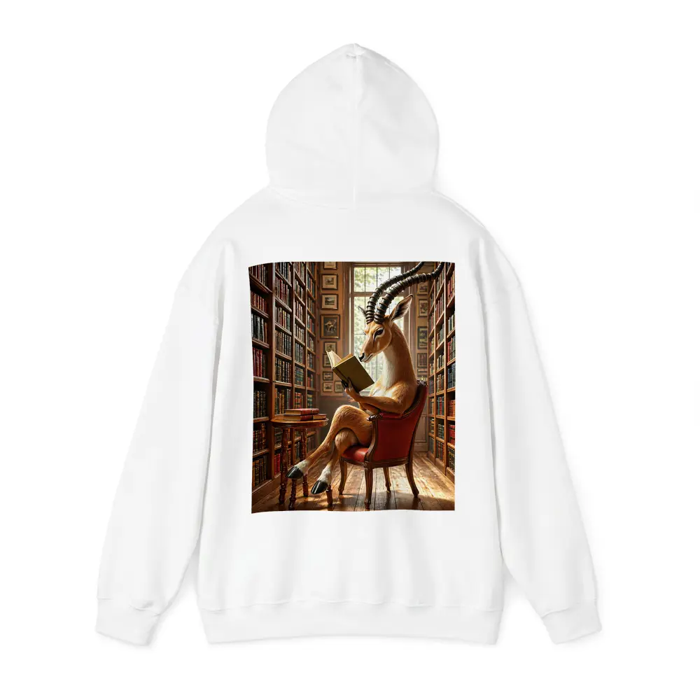 Antelope Reading Book in Grand Library – Hoodies