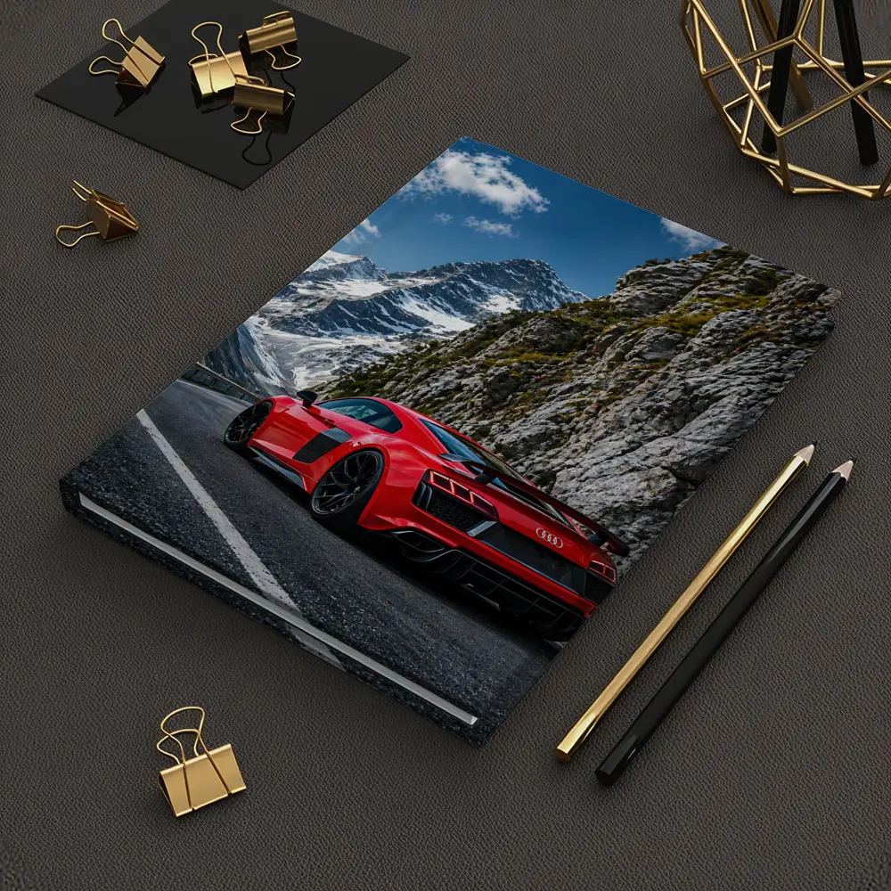 Red Audi R8 Mountain Alpine Road – Notebooks