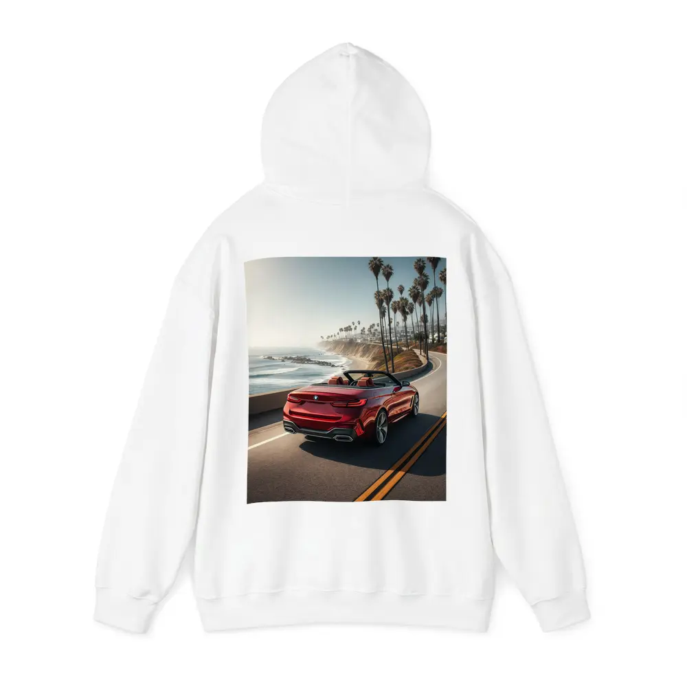 Red BMW M4 Convertible Coastal Highway Drive – Hoodies