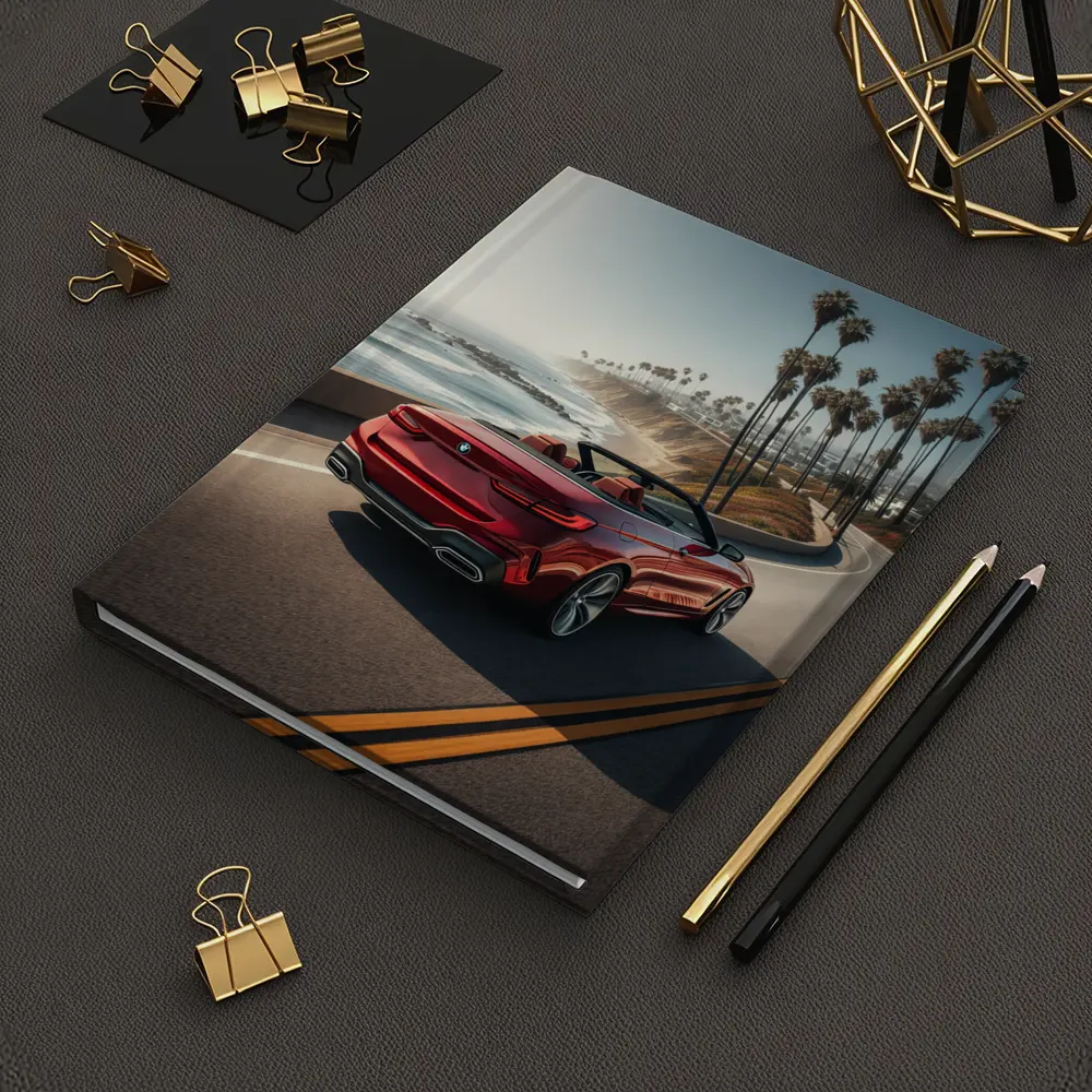 Red BMW M4 Convertible Coastal Highway Drive – Notebooks