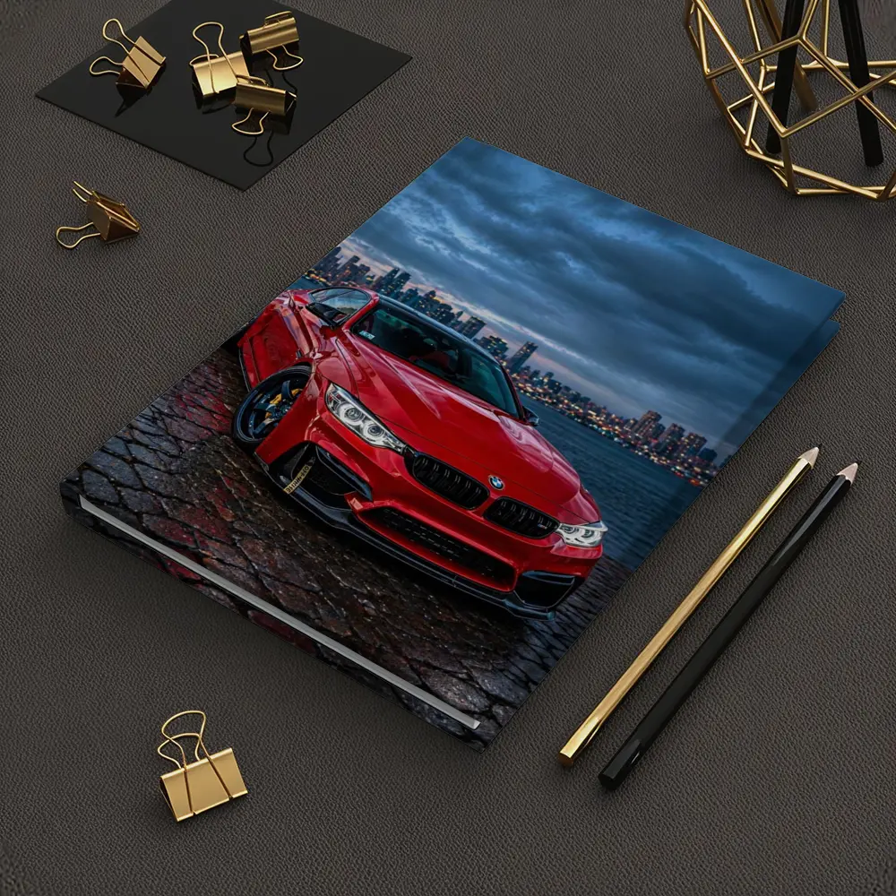 Red BMW M4 City Skyline Dusk – Notebooks