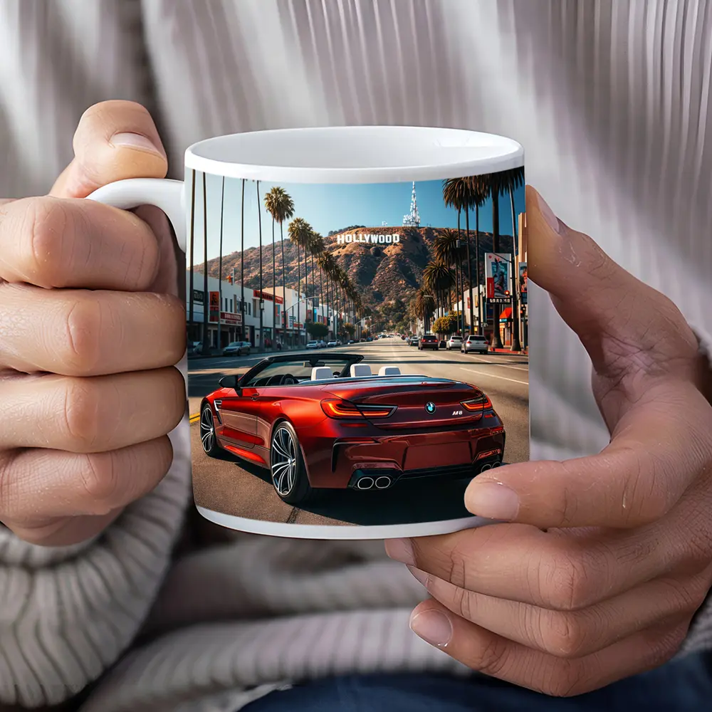 BMW M6 Convertible Red Hollywood Boulevard – Mugs