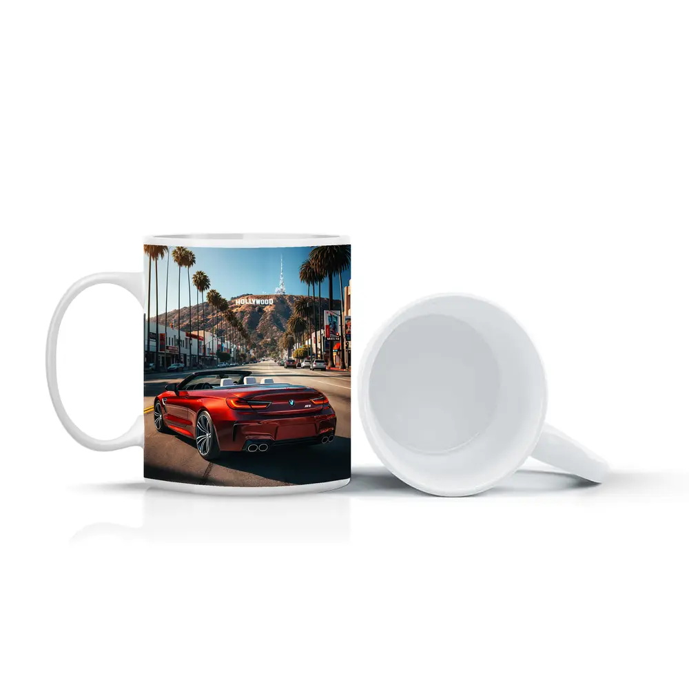 BMW M6 Convertible Red Hollywood Boulevard – Mugs