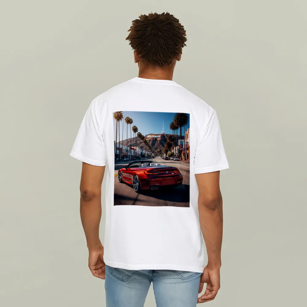 BMW M6 Convertible Red Hollywood Boulevard – T-Shirts