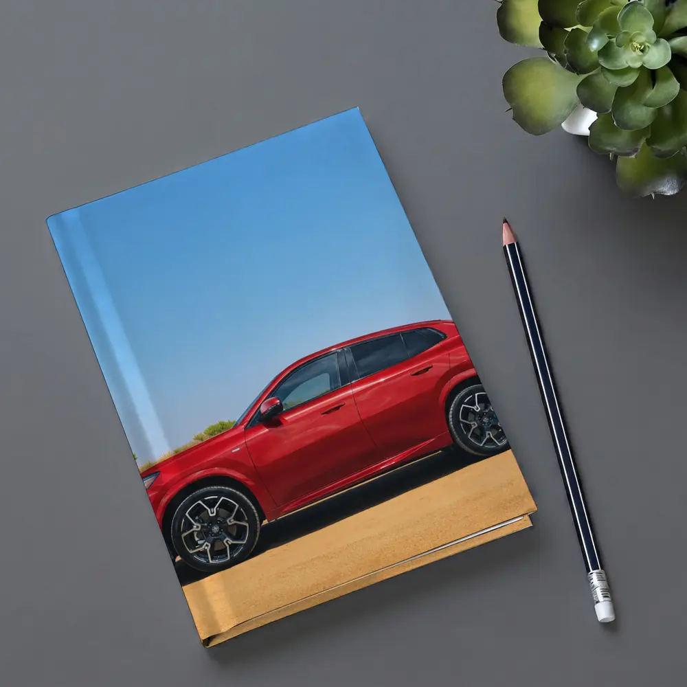 Red BMW X4 Desert Sandy Landscape – Notebooks