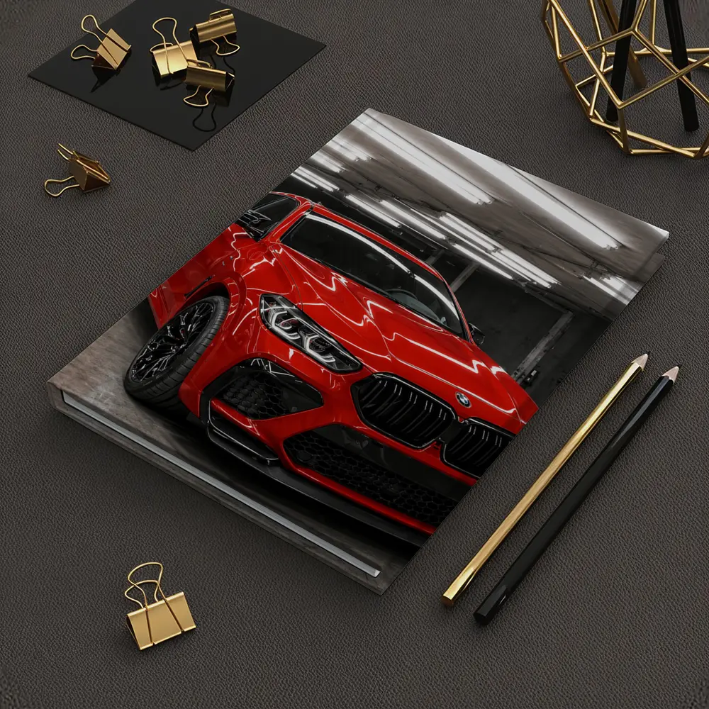 Red BMW X6 M Parked In Garage – Notebooks