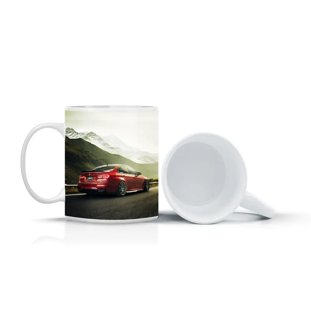 Red BMW M3 F80 Mountain Road Shot – Mugs