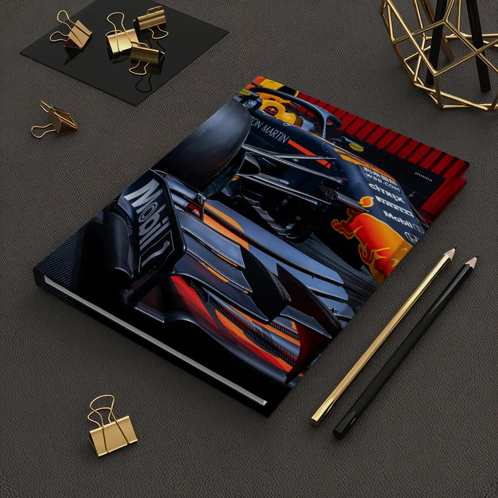 Red Bull Racing Formula One Car at Show – Notebooks