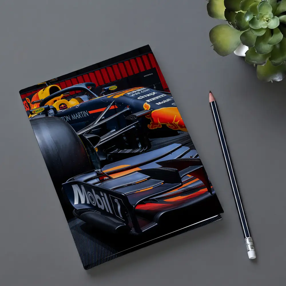 Red Bull Racing Formula One Car at Show – Notebooks