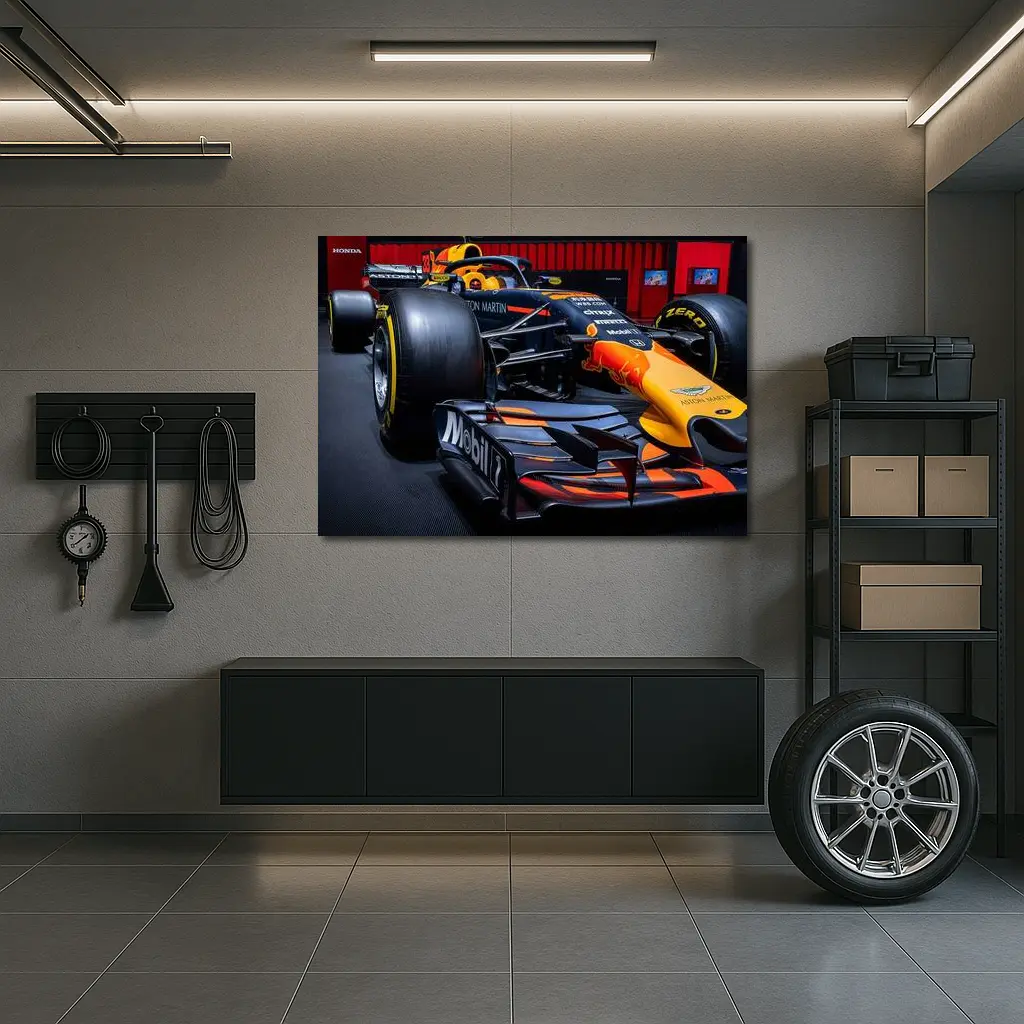 Red Bull Racing Formula One Car at Show – Wall Art