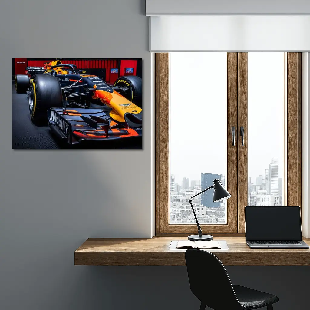 Red Bull Racing Formula One Car at Show – Wall Art