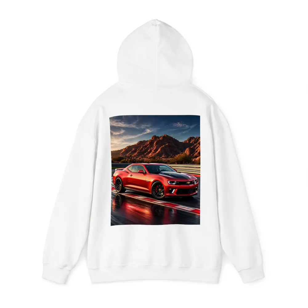 Chevrolet Camaro Red Race Track Desert Mountains – Hoodies