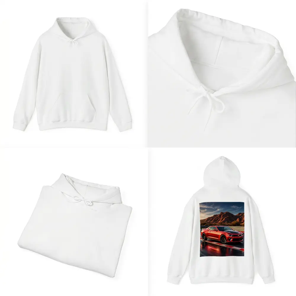 Chevrolet Camaro Red Race Track Desert Mountains – Hoodies