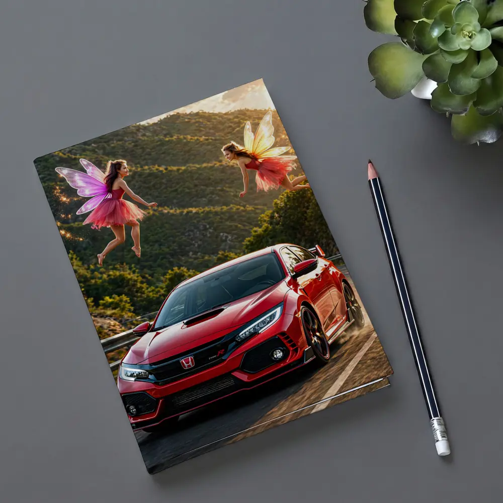 Honda Civic Type R Red Fairy Mountain Road – Notebooks