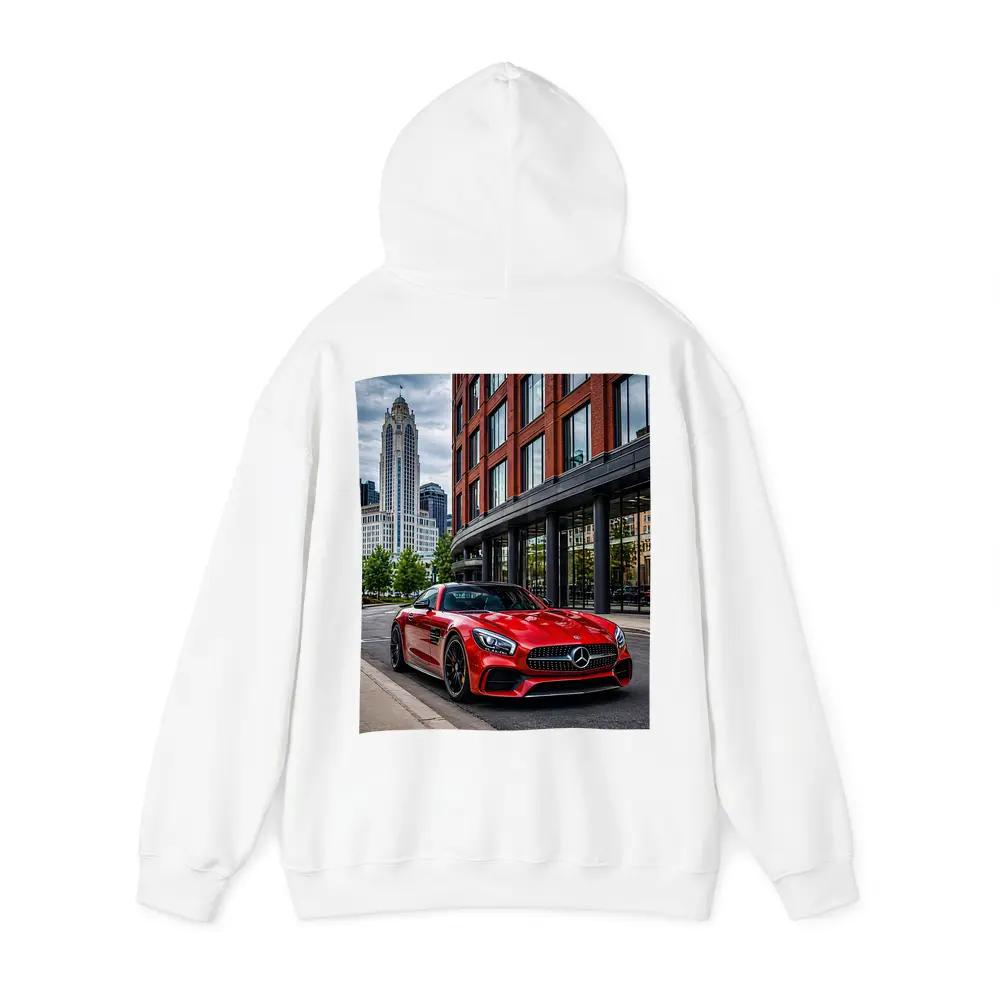 Red Mercedes AMG GT City Street – Hoodies