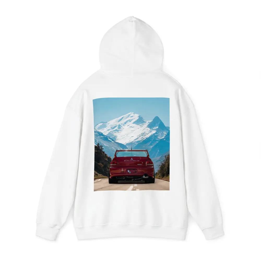 Mitsubishi Lancer Evolution Red Mountain Road – Hoodies
