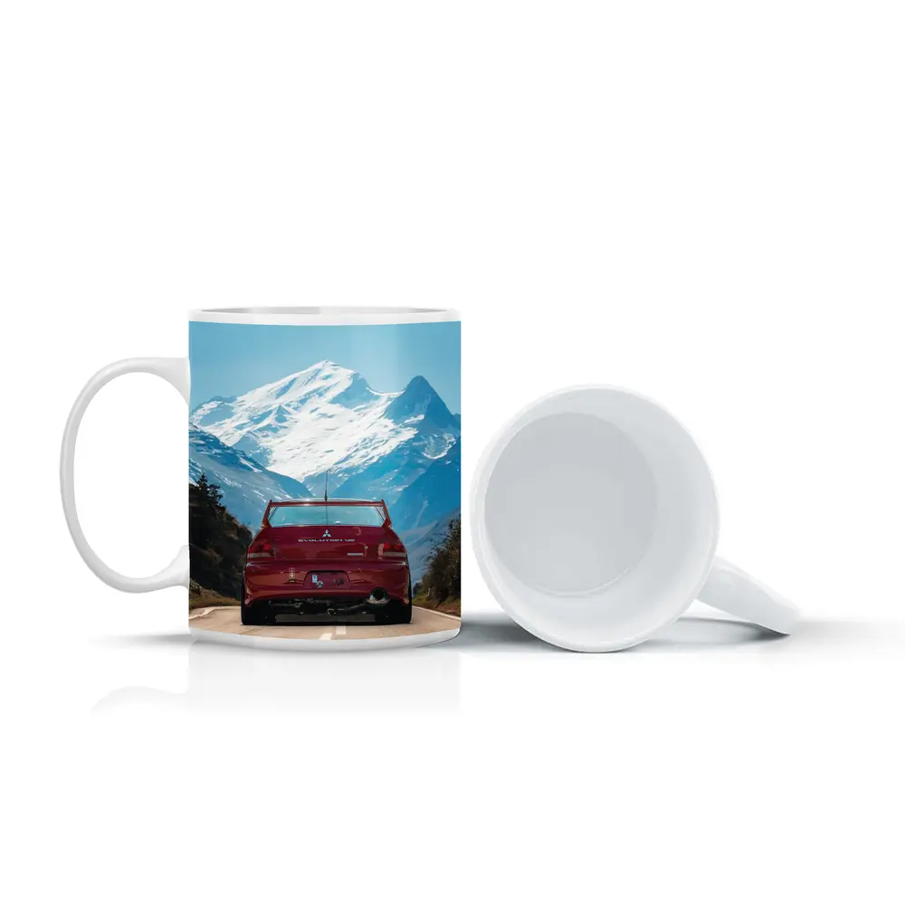Mitsubishi Lancer Evolution Red Mountain Road – Mugs
