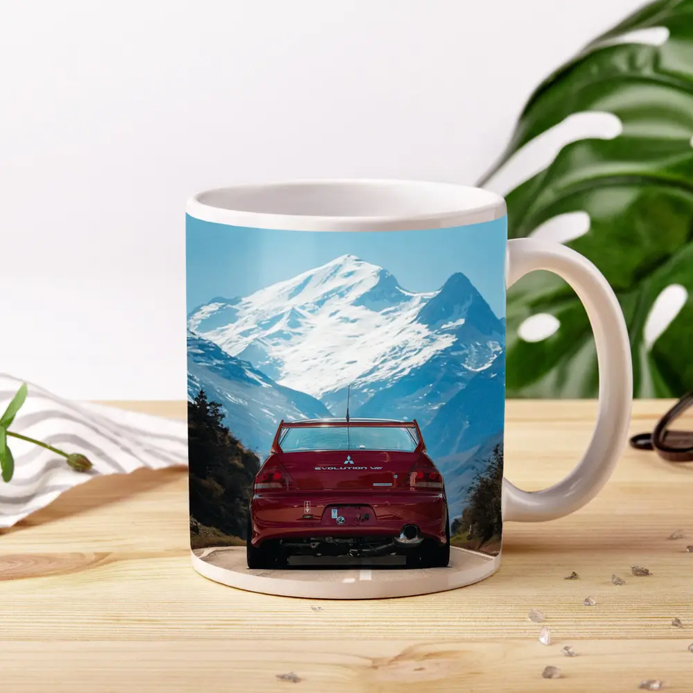 Mitsubishi Lancer Evolution Red Mountain Road – Mugs