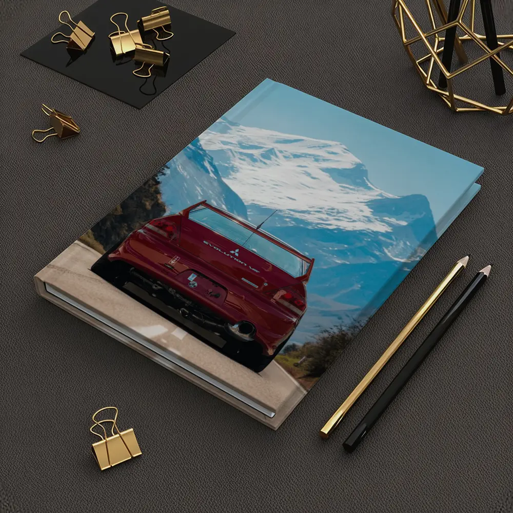 Mitsubishi Lancer Evolution Red Mountain Road – Notebooks