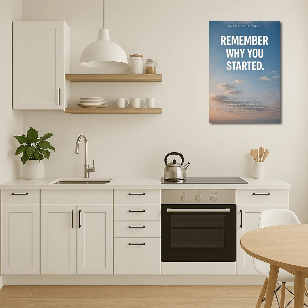 Remember Why You Started Sky Motivational – Wall Art