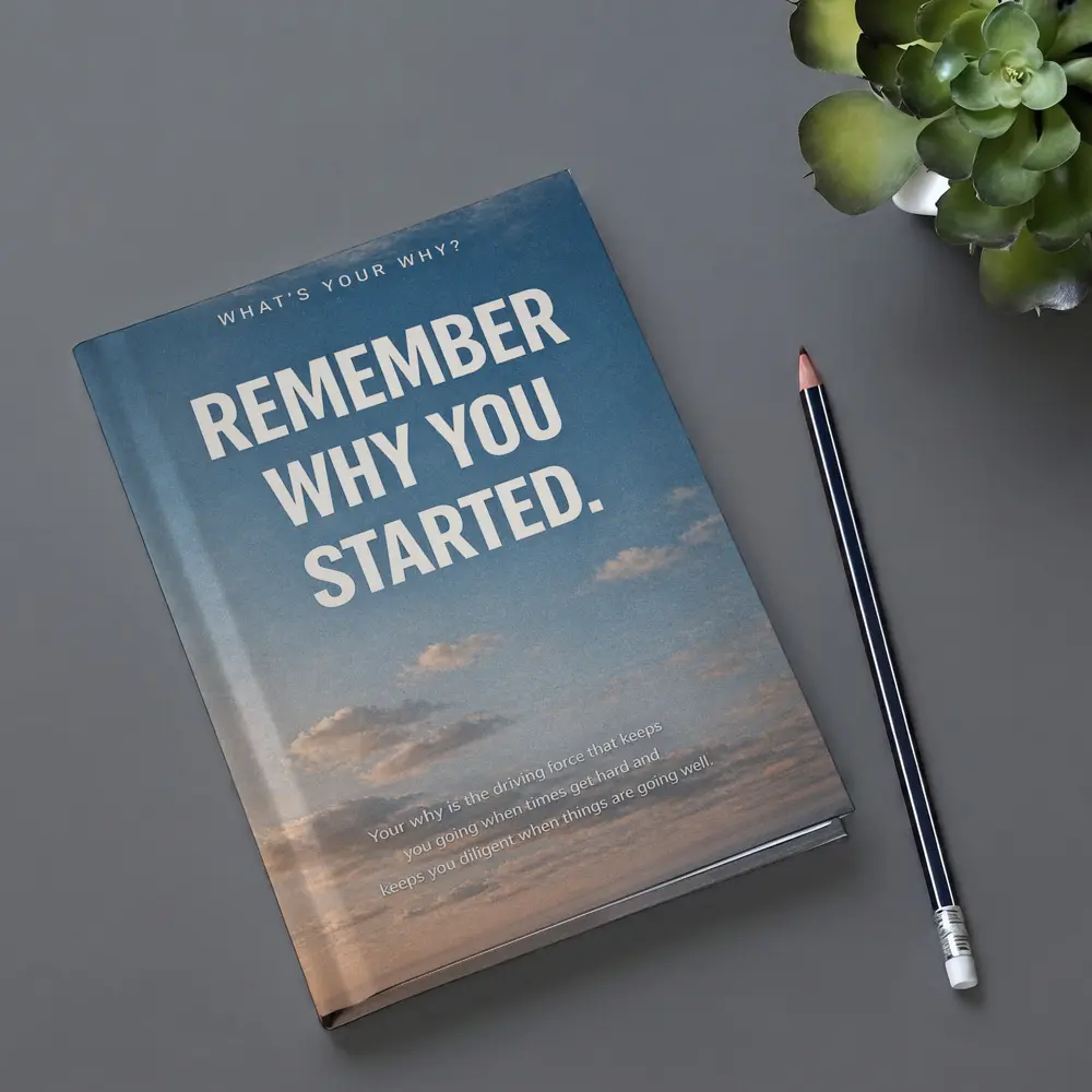 Remember Why You Started Sky Motivational – Notebooks