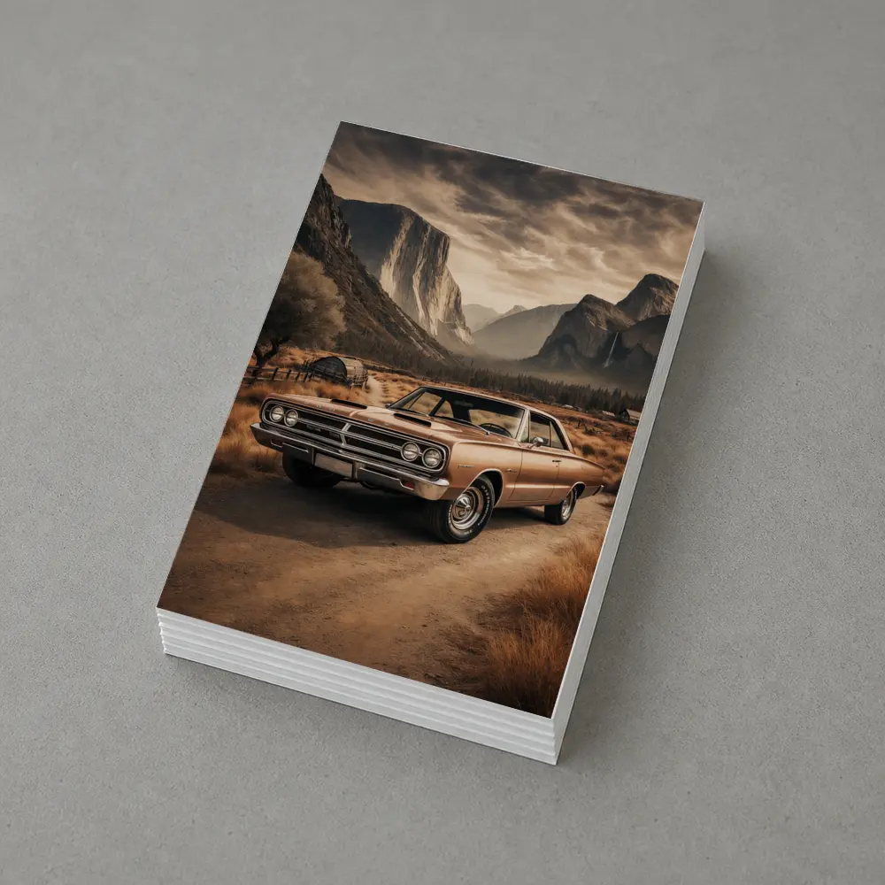 Dodge Coronet Classic Muscle Car Mountain Valley – Postcards