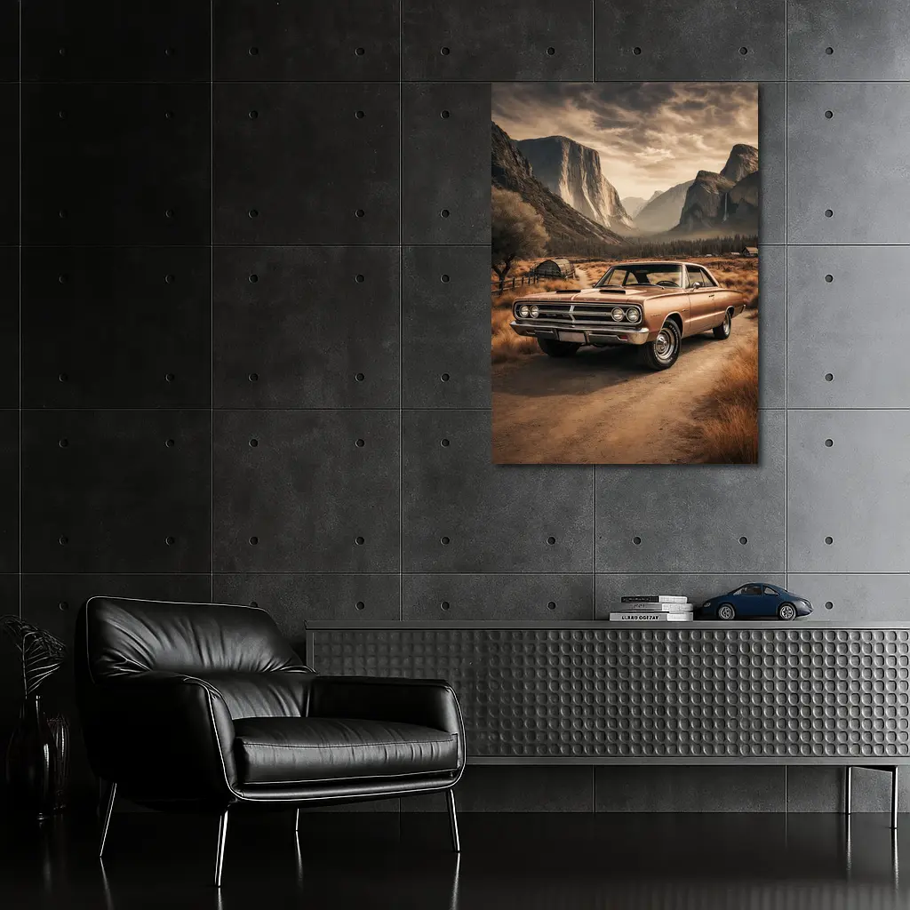 Dodge Coronet Classic Muscle Car Mountain Valley – Wall Art
