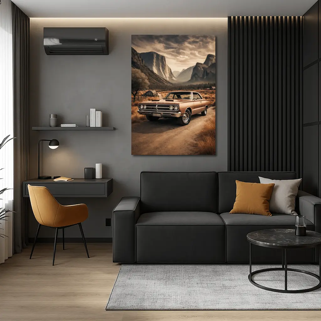 Dodge Coronet Classic Muscle Car Mountain Valley – Wall Art