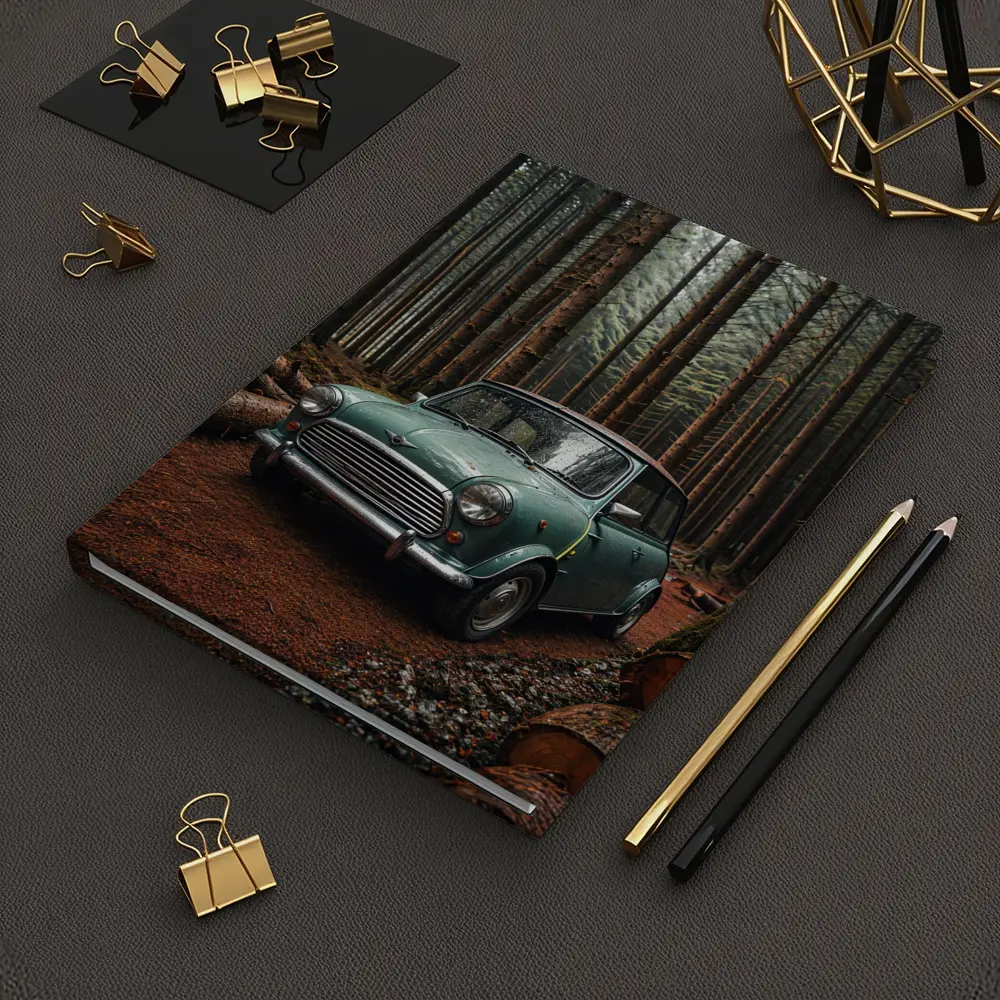 Classic Mini Cooper in Dark Forest – Notebooks