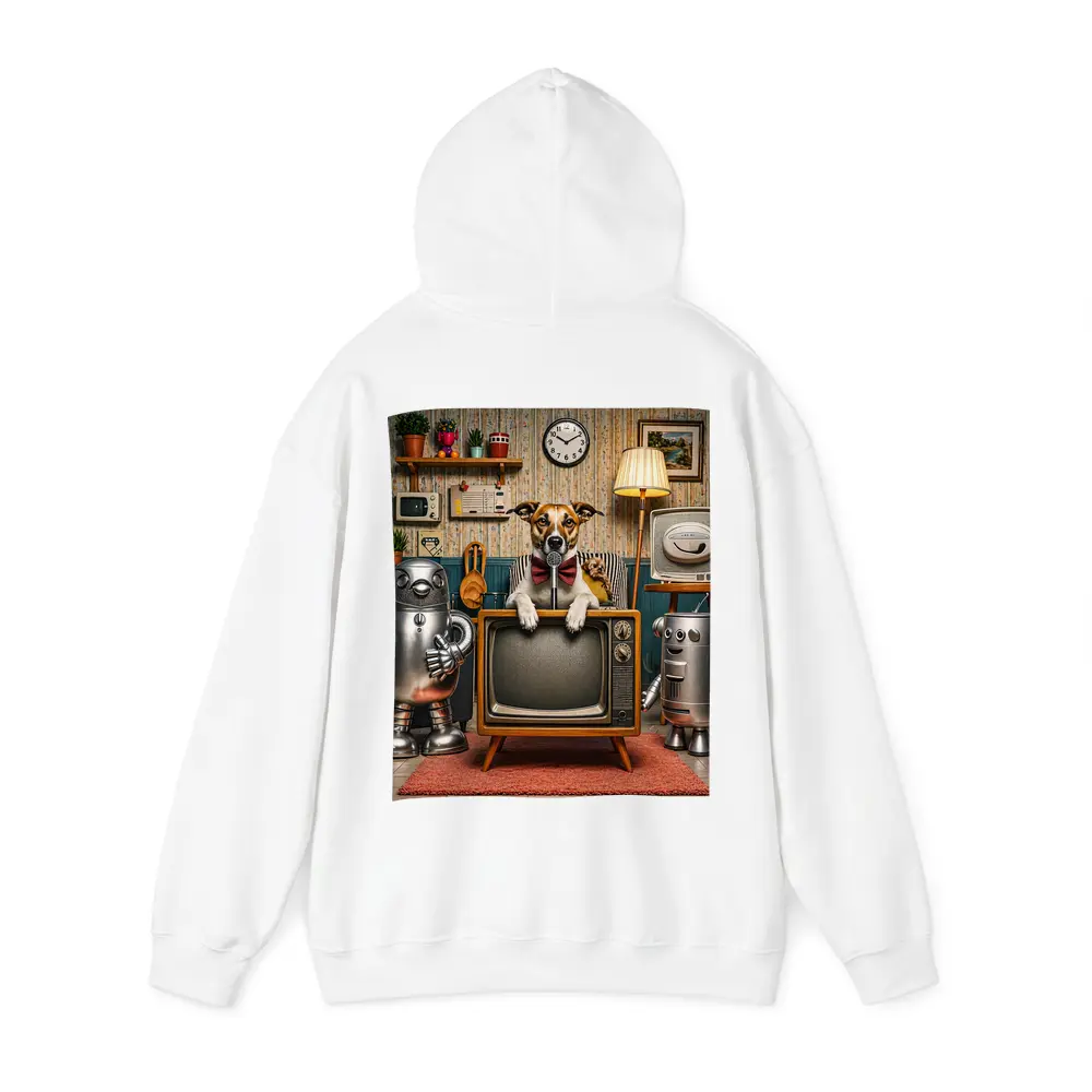 Jack Russell Dog Retro TV Room Robots – Hoodies