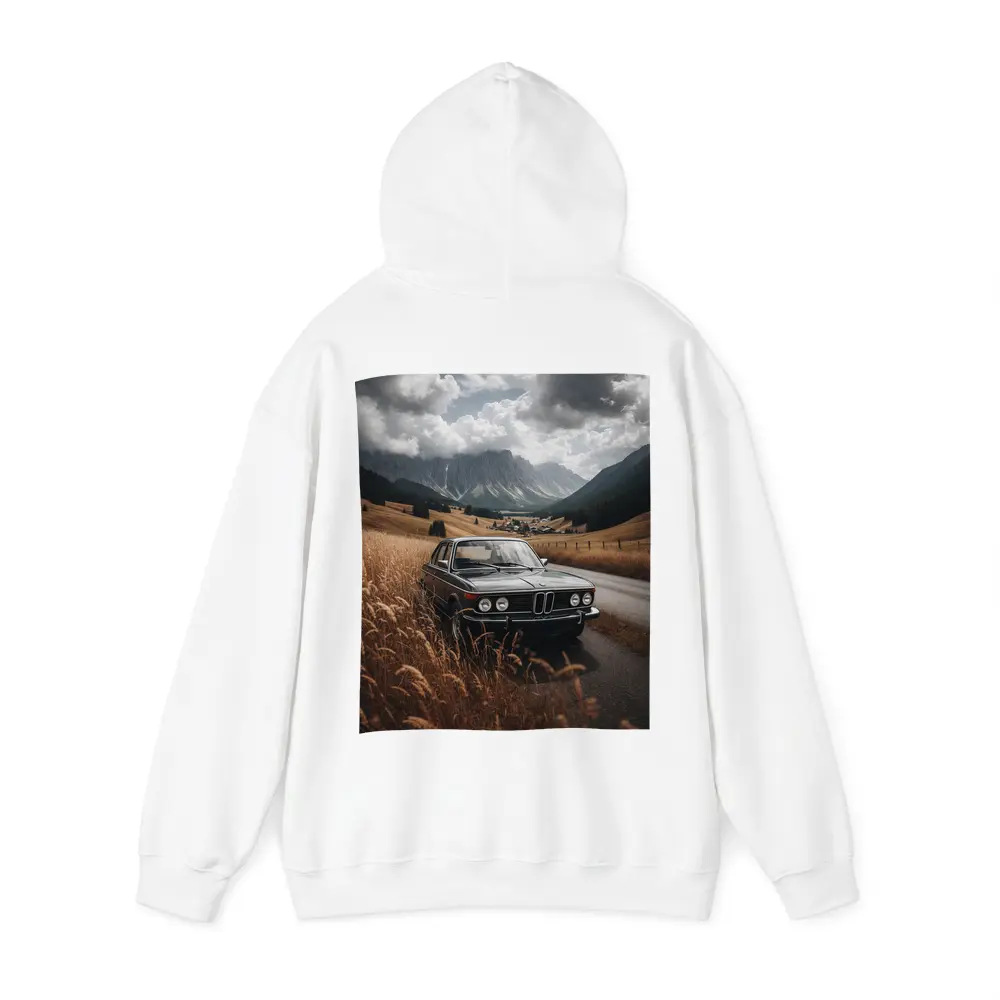 Classic BMW Sedan Mountain Valley Road – Hoodies