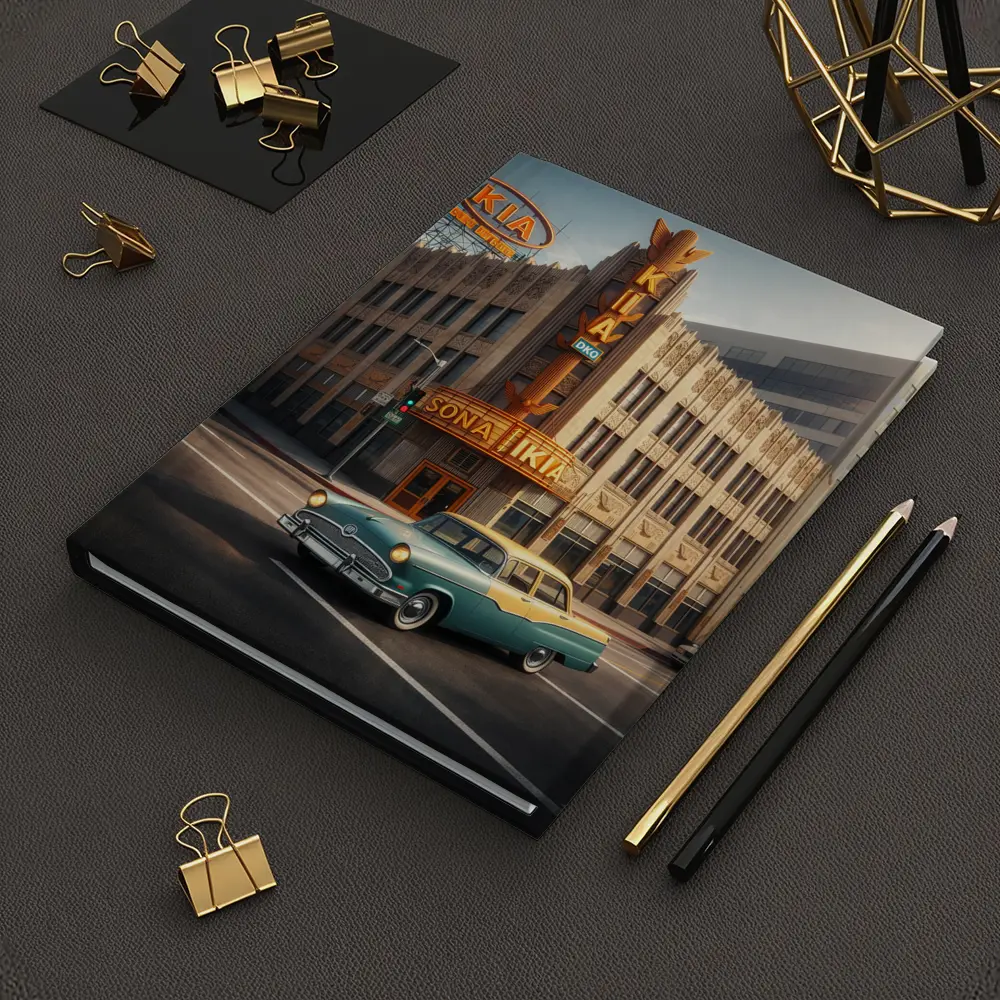 Kia Classic Car Retro Los Angeles Street – Notebooks